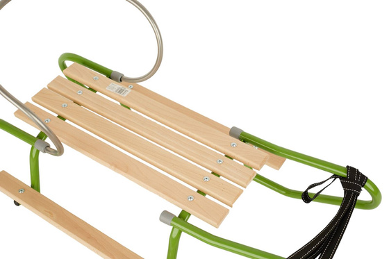 Sanki z podnóżkami i oparciem