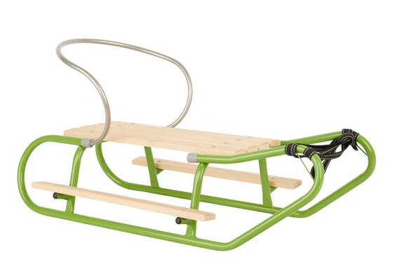 Sanki z podnóżkami i oparciem