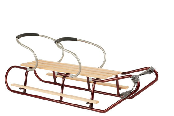 Sanki dla dwójki rodzeństwa z podnóżkami