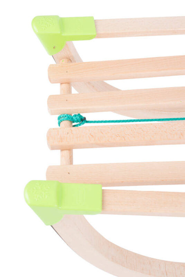 Sanki drewniane PLUS - składane oparcie