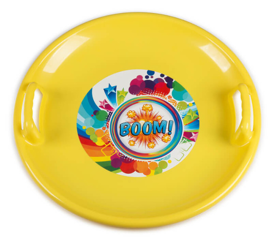 Talerz zjazdowy - okrągły z uchwytami