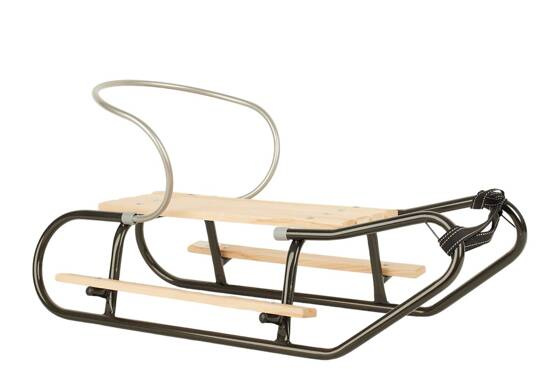 Sanki z podnóżkami i oparciem