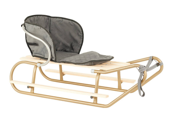 Sanki DUO-MAX duże sanki z podnóżkami+materacyk