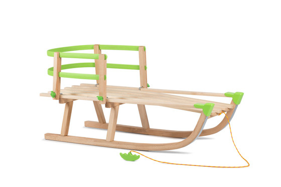 Sanki drewniane PLUS - składane oparcie