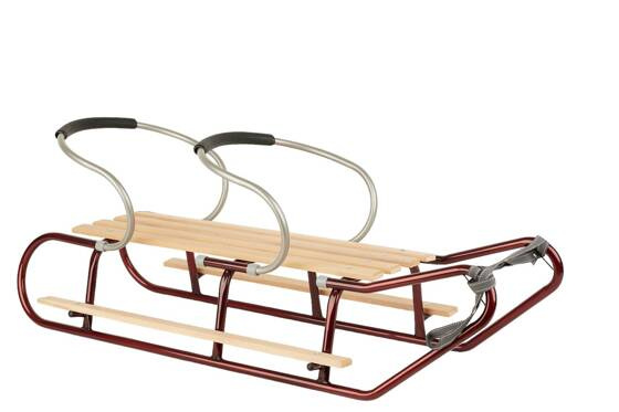 Sanki dla dwójki rodzeństwa z podnóżkami