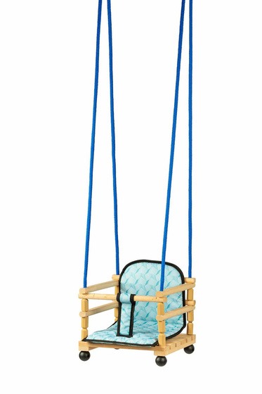 Huśtawka drewniana z materacykiem