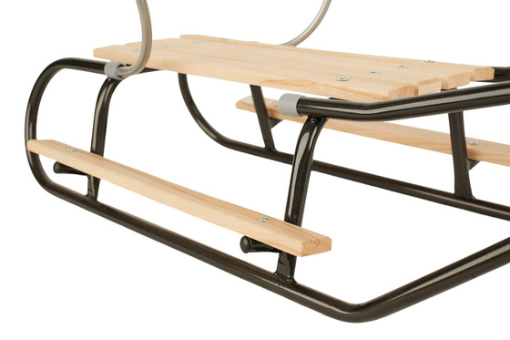 Sanki z podnóżkami i oparciem