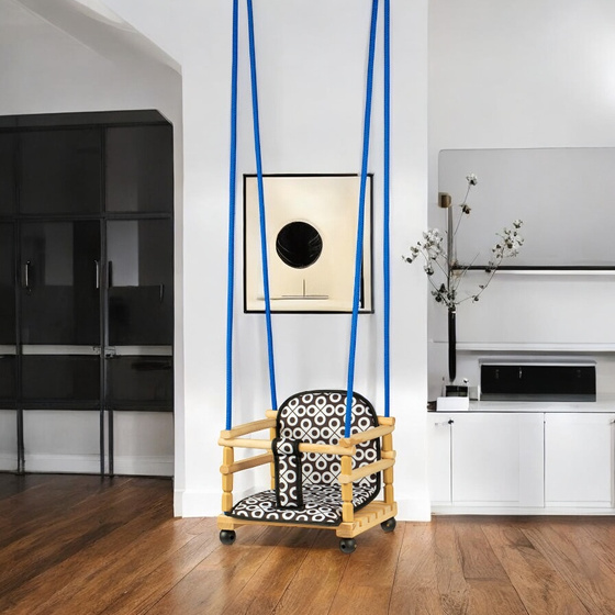 Huśtawka drewniana z materacykiem