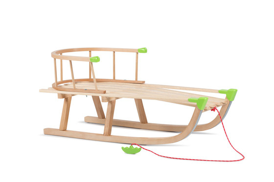 Sanki drewniane z oparciem - tradycyjne sanki