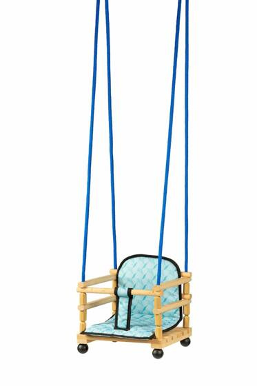 Huśtawka drewniana z materacykiem