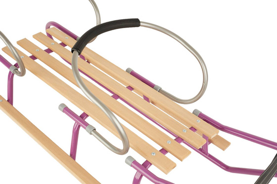 Sanki dla dwójki rodzeństwa z podnóżkami