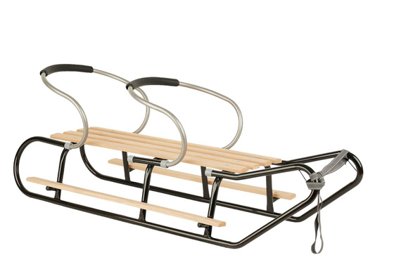 Sanki dla dwójki rodzeństwa z podnóżkami