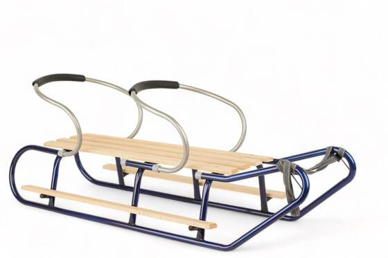 Sanki dla dwójki rodzeństwa z podnóżkami