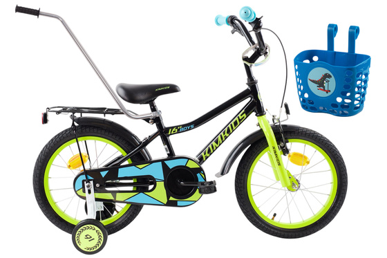 Rower chłopięcy 16" czarny