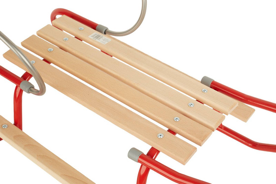 Sanki z podnóżkami i oparciem