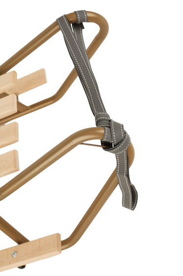 Sanki DUO-MAX duże sanki z podnóżkami+materacyk