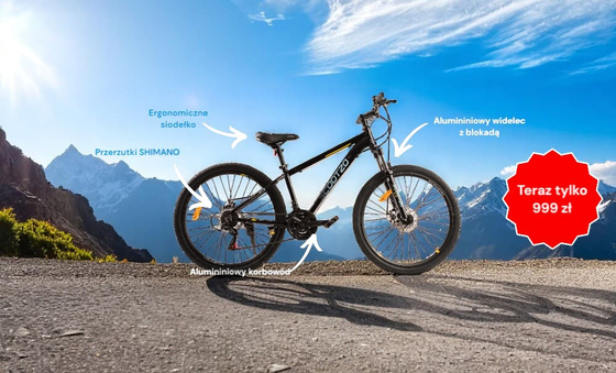 Rower MTB 27,5" Scootzo rama 15" Shimano