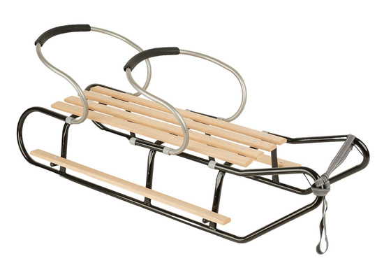 Sanki dla dwójki rodzeństwa z podnóżkami