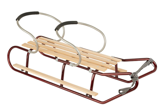 Sanki dla dwójki rodzeństwa z podnóżkami