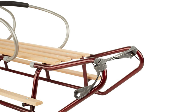 Sanki dla dwójki rodzeństwa z podnóżkami