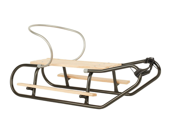 Sanki z podnóżkami i oparciem