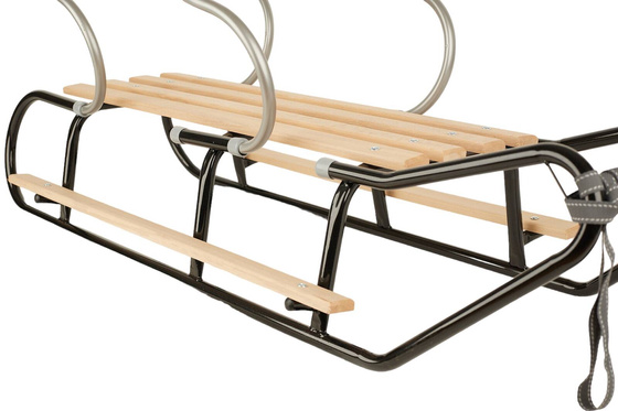 Sanki dla dwójki rodzeństwa z podnóżkami