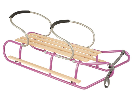 Sanki dla dwójki rodzeństwa z podnóżkami