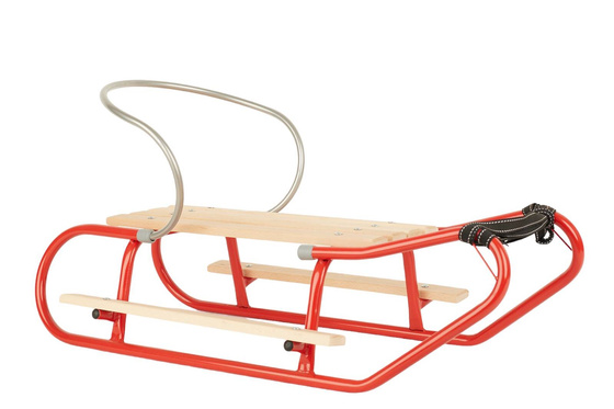 Sanki z podnóżkami i oparciem