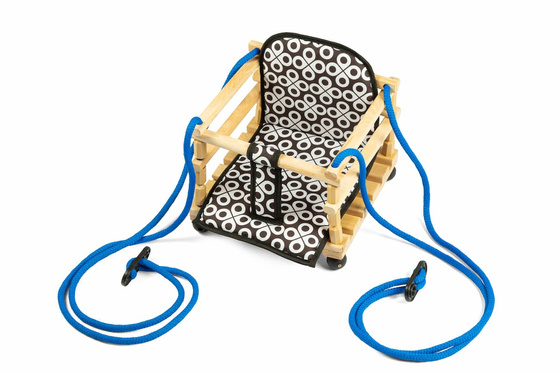 Huśtawka drewniana z materacykiem