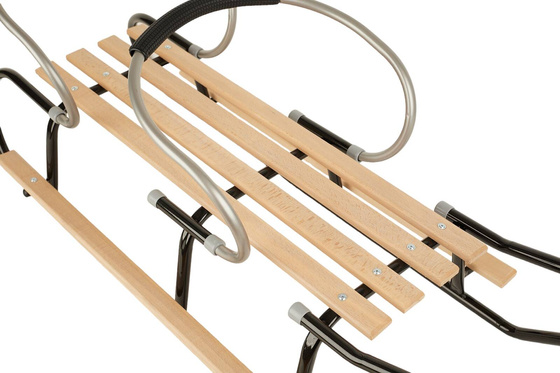 Sanki dla dwójki rodzeństwa z podnóżkami