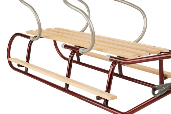 Sanki dla dwójki rodzeństwa z podnóżkami