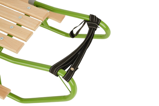 Sanki z podnóżkami i oparciem