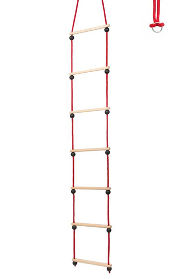 Drabinka pojedyncza drewniana do zawieszenia