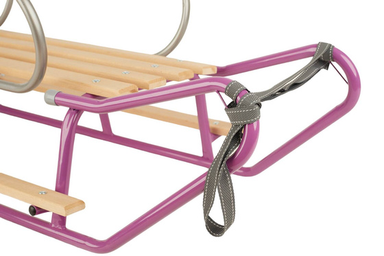 Sanki dla dwójki rodzeństwa z podnóżkami